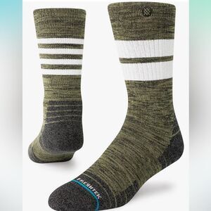 STANCE UNISEX PERFORMANCE HIKE MID CUSHION MERINO WOOL BLEND CREW HEIGHT NWT